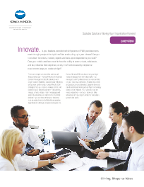 ECM Overview Brochure Cover, Konica-Minolta, Spriggs, Inc., Konica Minolta, KIP, Lexmark, HP, Dealer, Reseller, Merced, California, CA