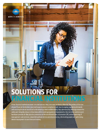 KM Solutions For Financial Institutions Cover, Konica-Minolta, Spriggs, Inc., Konica Minolta, KIP, Lexmark, HP, Dealer, Reseller, Merced, California, CA