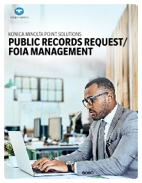 Public Records Request FOIA Mgmt Cover, Konica-Minolta, Spriggs, Inc., Konica Minolta, KIP, Lexmark, HP, Dealer, Reseller, Merced, California, CA